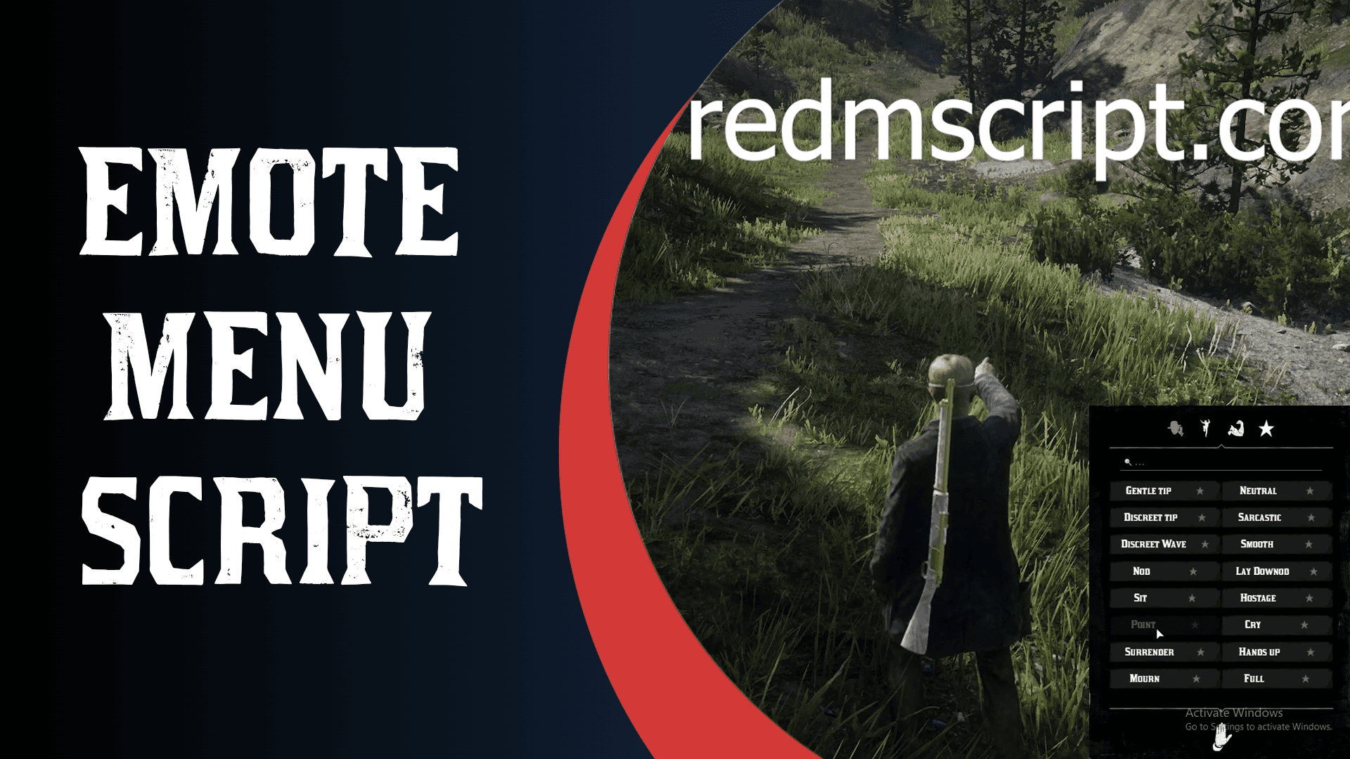 RedM Emote Menu Script